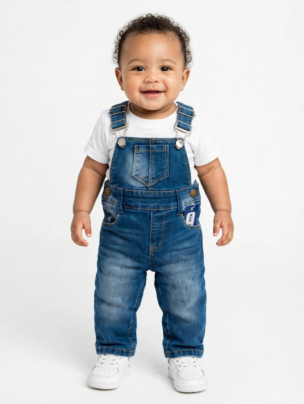 Kidscool Space Denim Overalls - Size 6-9 Months NWT